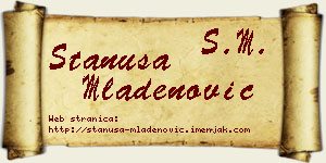Stanuša Mladenović vizit kartica